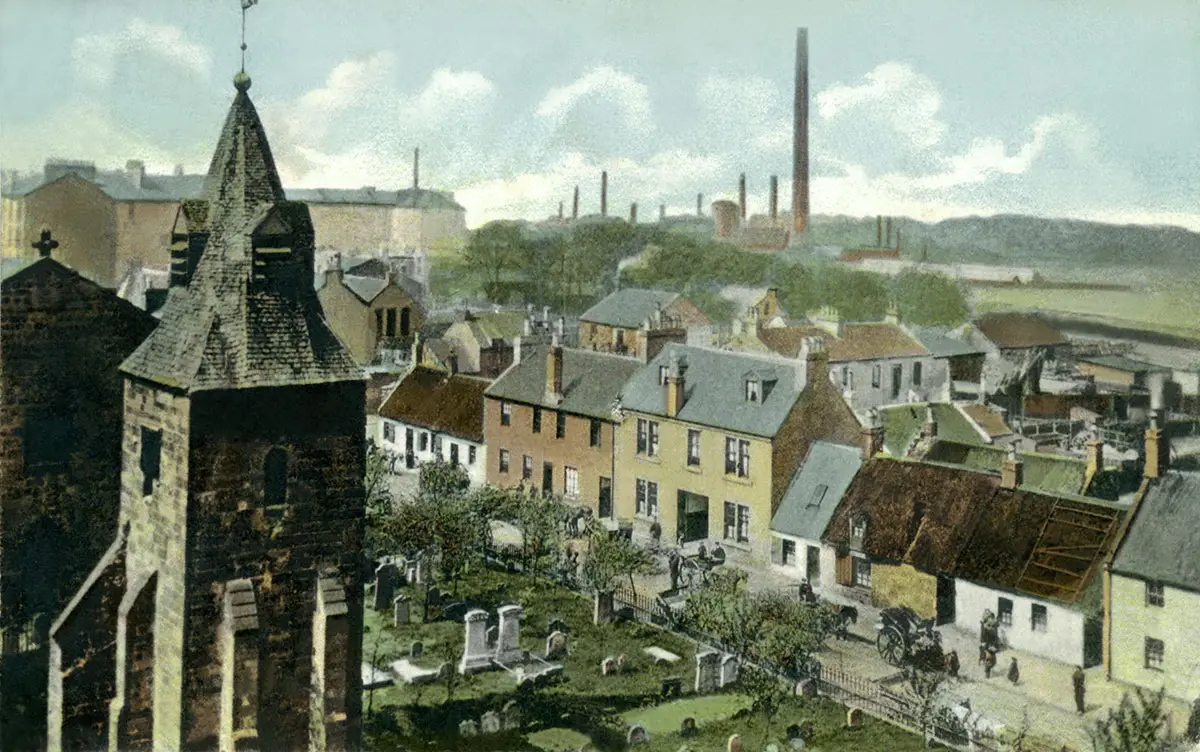 Rutherglen 900 History - ariel view of tower